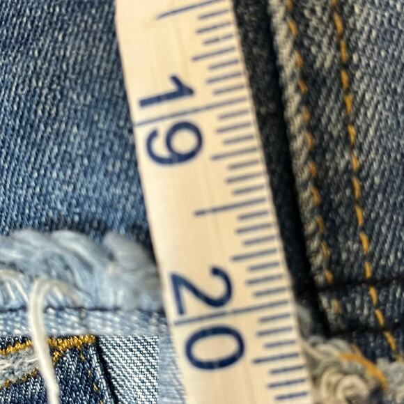 Hwy Jeans Embellished Denim Distressed Trucker Jacket Size XL - Picture 12 of 12